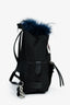 Fendi Black Nylon Mini Monster Backpack