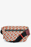 Burberry Orange/White 'TB' Nylon Belt Bag