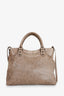 Balenciaga Taupe Leather City Bag