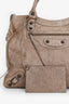 Balenciaga Taupe Leather City Bag