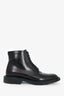 Saint Laurent Black Leather Lace-Up Ankle Boots Size 43.5 Mens