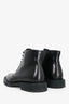Saint Laurent Black Leather Lace-Up Ankle Boots Size 43.5 Mens