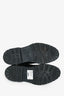Saint Laurent Black Leather Lace-Up Ankle Boots Size 43.5 Mens