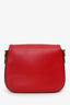 Gucci Red 'Lady Web' Horsebit Medium Shoulder Bag