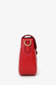 Gucci Red 'Lady Web' Horsebit Medium Shoulder Bag