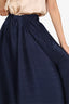 Issey Miyake Navy Pleated Midi Skirt Size 3