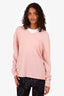 Pringle Pink V-Neck Cashmere Sweater Size XXL