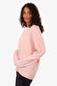 Pringle Pink V-Neck Cashmere Sweater Size XXL