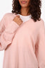 Pringle Pink V-Neck Cashmere Sweater Size XXL