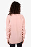 Pringle Pink V-Neck Cashmere Sweater Size XXL