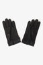 Loewe Black Leather Gloves Mens