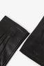 Longchamp Black Leather Gloves Mens