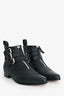 Tabitha Simmons Black Leather Quilted Ankle Boots Size 37.5