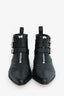 Tabitha Simmons Black Leather Quilted Ankle Boots Size 37.5