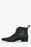 Tabitha Simmons Black Leather Quilted Ankle Boots Size 37.5