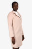 Line Cream Blush Wool Coat Size M