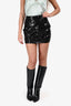 Superdown Black Sequin Mini Skirt Size XS