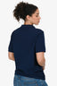 Christian Dior Navy Cotton 'CD' Embroidered Polo T-Shirt Size L
