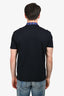 Versace Black Logo Embroidered Greca Collar Polo T-Shirt Size M Mens