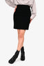 Pre-Loved Chanel™ Vintage Black Wool Tweed Pencil Skirt Size 34