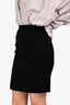 Pre-Loved Chanel™ Vintage Black Wool Tweed Pencil Skirt Size 34