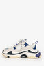 Balenciaga Cream/Purple Triple S Sneakers Size 39