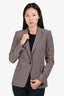 Judith & Charles Grey Single Button Blazer Size 2