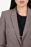 Judith & Charles Grey Single Button Blazer Size 2