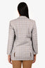 L'Academie Light Blue Plaid Blazer Size S