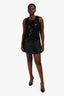 Just Cavalli Black Embellished Sleeveless Dress Size 46