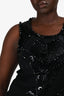 Just Cavalli Black Embellished Sleeveless Dress Size 46