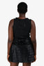 Just Cavalli Black Embellished Sleeveless Dress Size 46