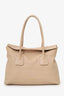 Burberry Light Nude Grained Leather Baynard Tote Bag