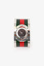 Gucci Black Stainless Steel Web Twirl Watch