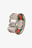 Gucci Black Stainless Steel Web Twirl Watch