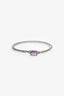 David Yurman Sterling Silver/Amethyst/Diamond Petite Wheaton Bracelet