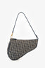 Christian Dior Blue Diorissimo Canvas Saddle Pochette