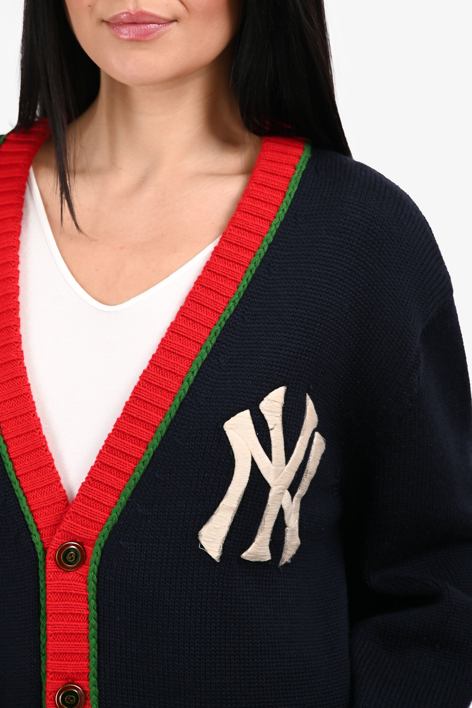 Gucci x MLB Navy Wool 'NY Yankees' Cardigan Size M – Mine & Yours