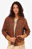 Saint Laurent Tapestry Bomber Jacket Size 38