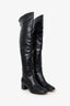Gianvito Rossi Black Leather Knee High Boots Size 40