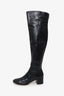Gianvito Rossi Black Leather Knee High Boots Size 40
