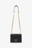 Prada Black Saffiano Lux Chain Crossbody