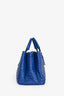 Bottega Veneta Cobalt Blue Intrecciato Roma Tote with Strap