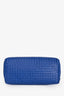 Bottega Veneta Cobalt Blue Intrecciato Roma Tote with Strap