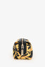 Versace Black/Yellow Coated Canvas Baroque Travel Pouch