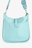 Hermès 2015 Light Blue Epsom Evelyne GM