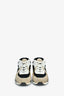 Pre-Loved Chanel™ Black/Taupe Suede White CC Sneakers Size 37.5
