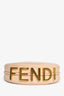Fendi Peach Leather 'Fendigraphy' Shoulder Bag