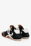 Loewe Black/Brown/White Suede/Leather Ballet Sneakers Size 37