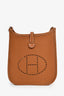 Hermès 2023 Gold Togo Leather Mini Evelyne TPM 16 Crossbody